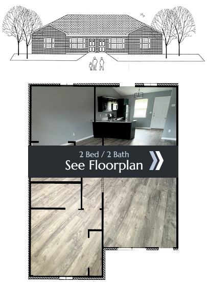 3 bed / 2 bah - see floorplan